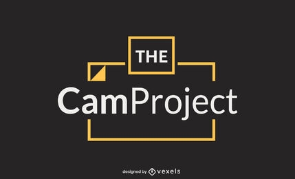 La plantilla del logotipo de la cámara del proyecto cam