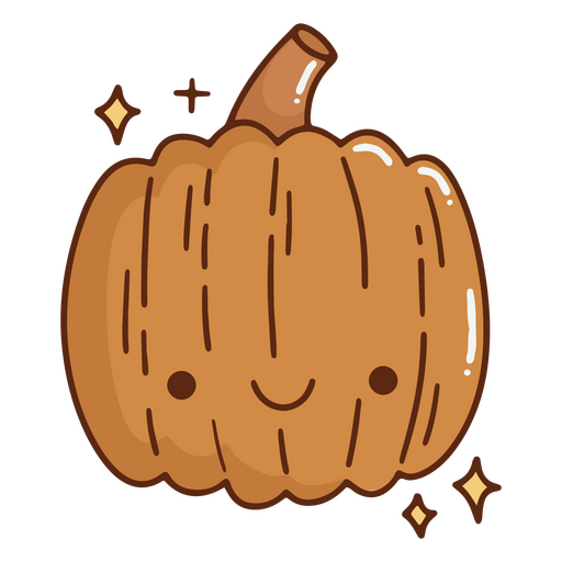 Cute dibujos animados de calabaza de acción de gracias Diseño PNG