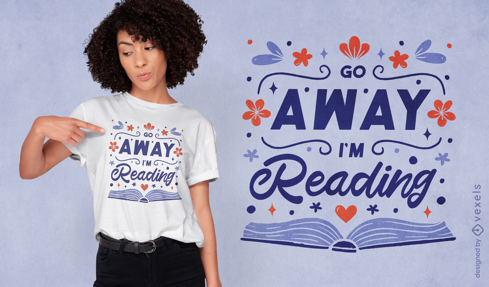 I'm reading quote t-shirt design