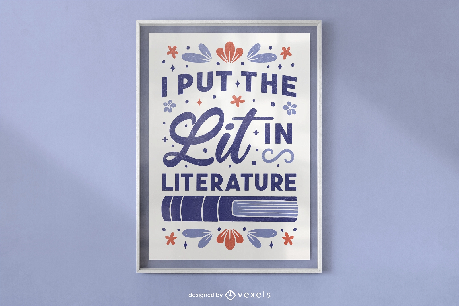 Reading literature poster design