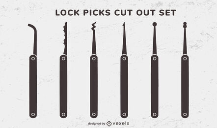 Lock picks equipment cut out set