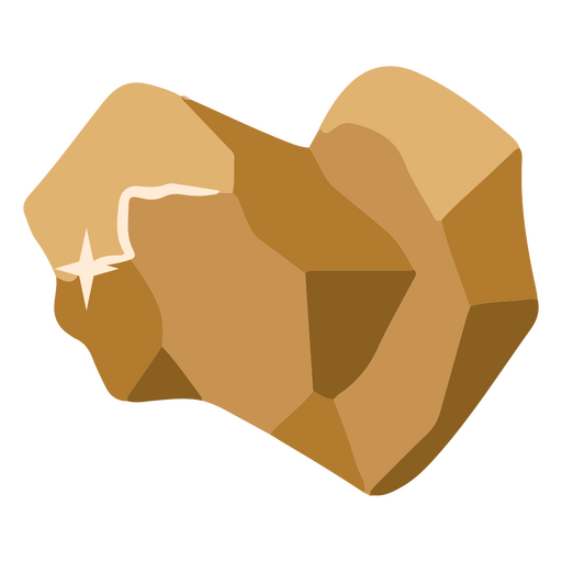 Rocas de oro ricas Diseño PNG