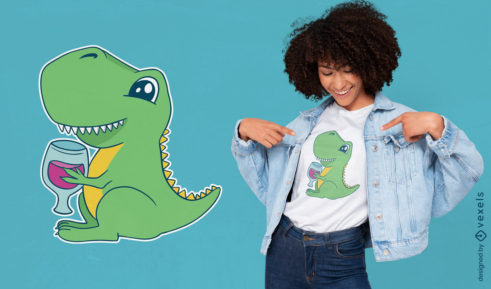 REQUEST design de camiseta de bebida de dinossauro bebê