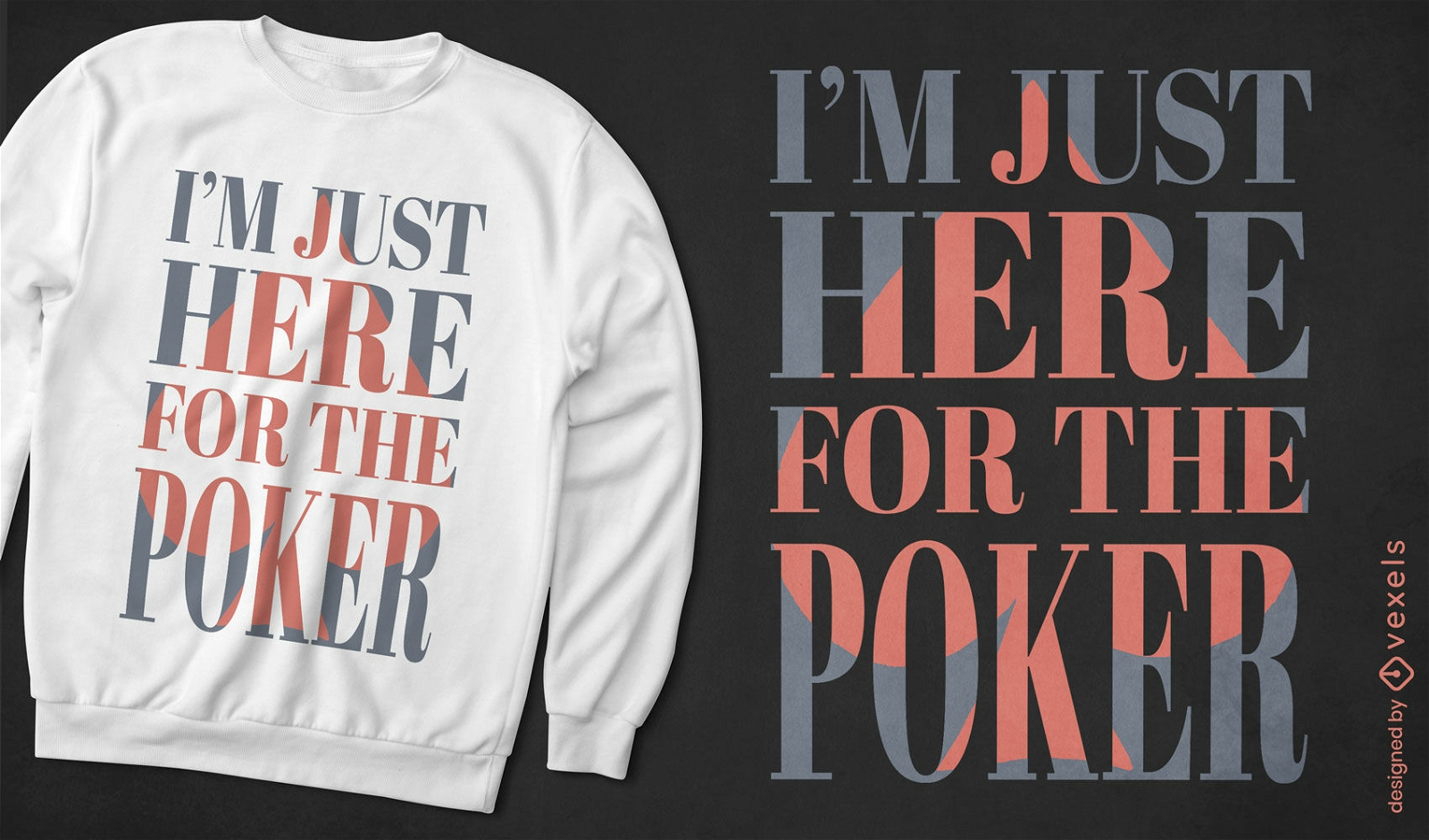 Aquí para el diseño de la camiseta Poker Ace
