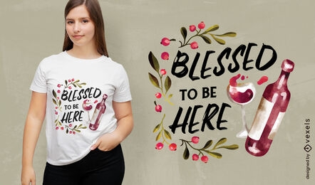 Thanksgiving blessed quote t-shirt design