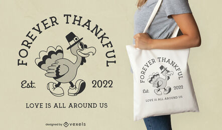 Thanksgiving-Truthahn-Einkaufstaschen-Design
