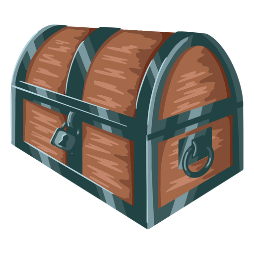 Closed treasure chest    PNG Design
