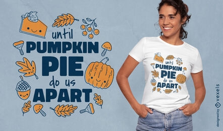 Thanksgiving day food t-shirt design