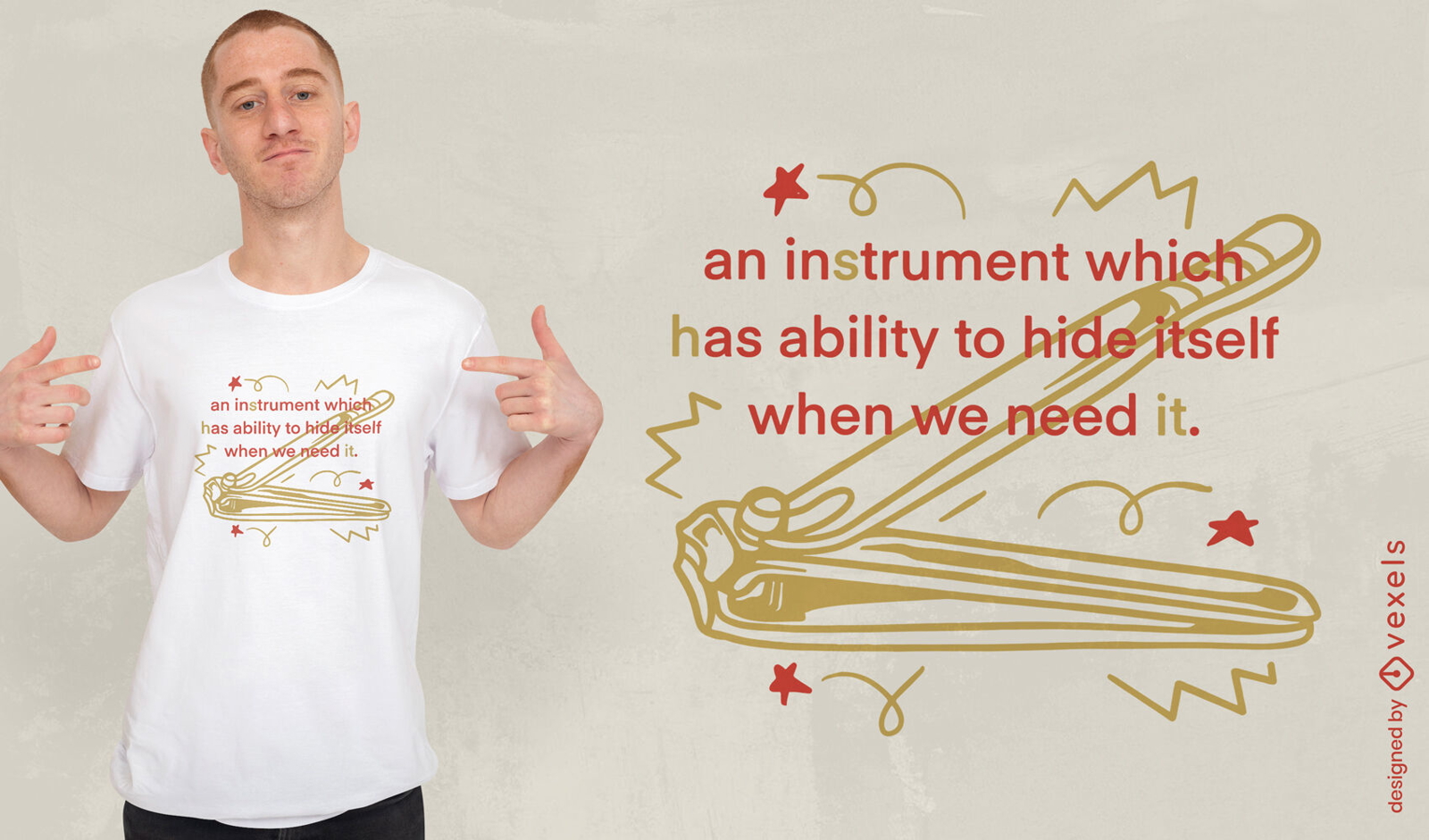 Nail cutter quote t-shirt design