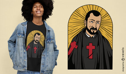 Design de camiseta Saint Camille De Lellis
