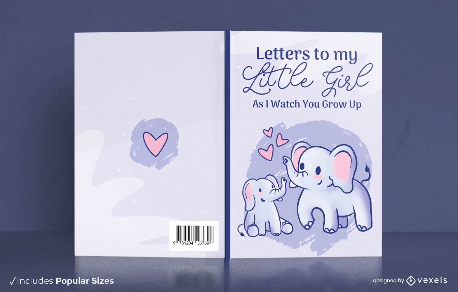Letters to my little girl book cover design