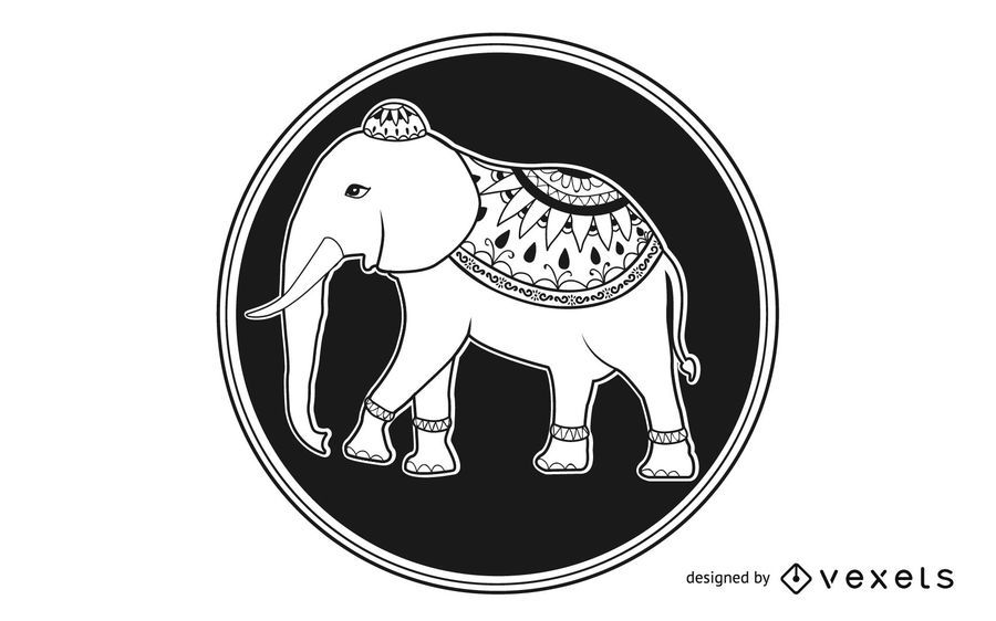 Mandala de elefante Mandala de elefante
