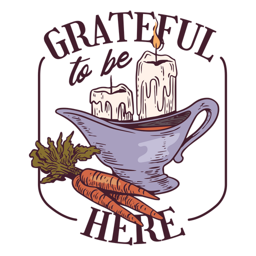 Grateful Thanksgiving holiday badge