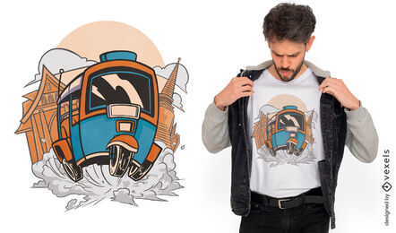Tuk Tuk rauschendes T-Shirt-Design