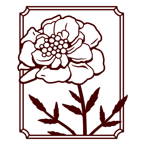 Reizender künstlerischer Schalter der Ringelblume PNG-Design