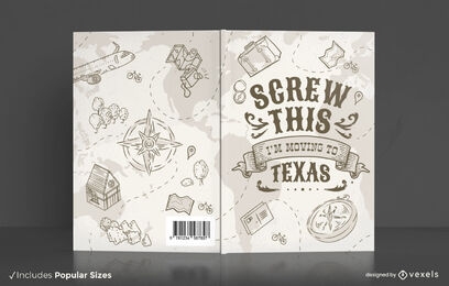 Travel texas book cover design