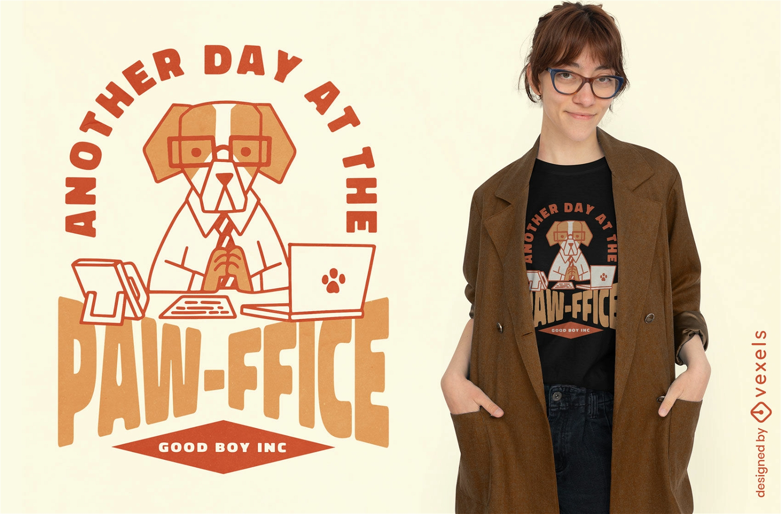 Office dog pawffice t-shirt design