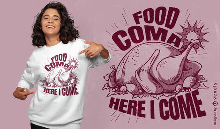 Essen Koma Urlaub T-Shirt Design