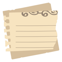 Graceful paper sheets PNG Design