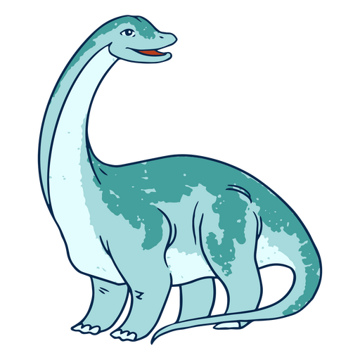 Lächelnder Dinosaurier PNG-Design