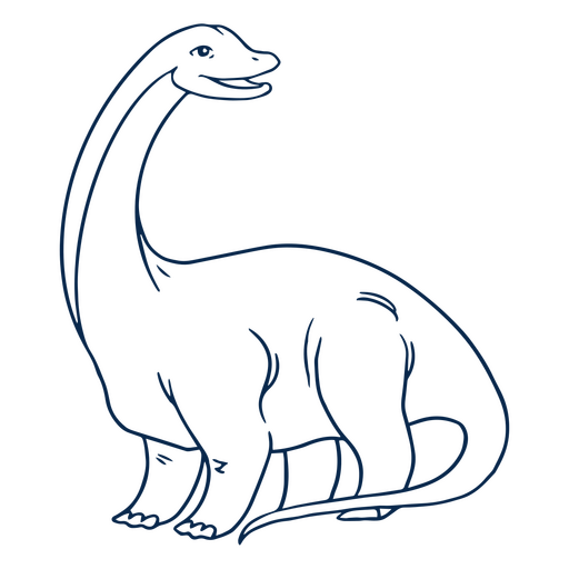 Smiling giant dinosaur PNG Design