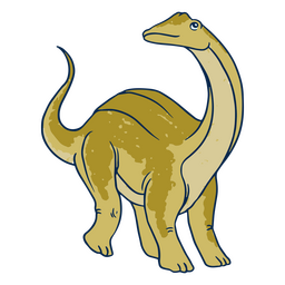 Herbivorous Dinosaur PNG & SVG Design For T-Shirts