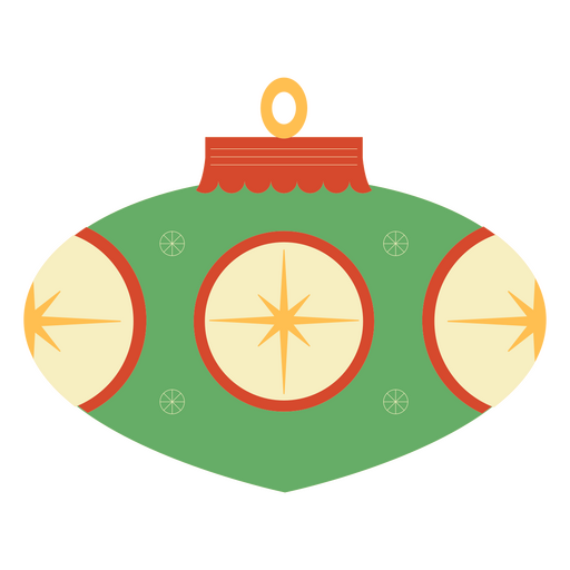 Christmas flat tree ornament