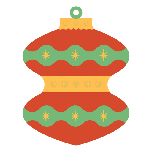 Decoração plana de Natal de meados do século Desenho PNG