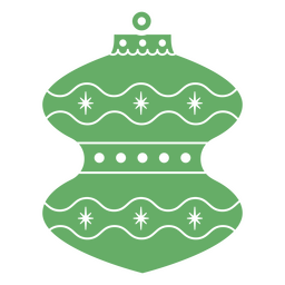 Natal cortado ornamento deco verde Desenho PNG