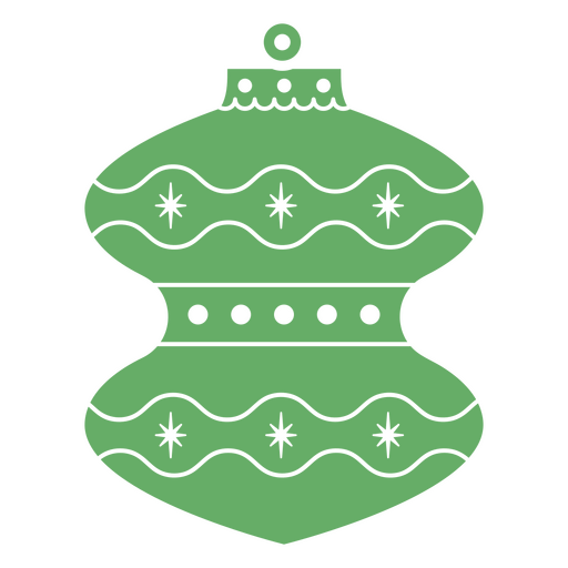 Natal cortado ornamento deco verde Desenho PNG