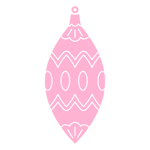 Weihnachten schnitt rosa Dekoration aus PNG-Design