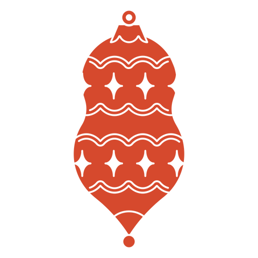 Weihnachten schnitt rote Dekoration aus PNG-Design