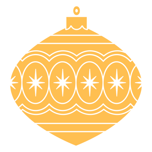 Natal cortado ornamento amarelo
