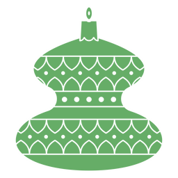 Natal cortado deco verde Desenho PNG