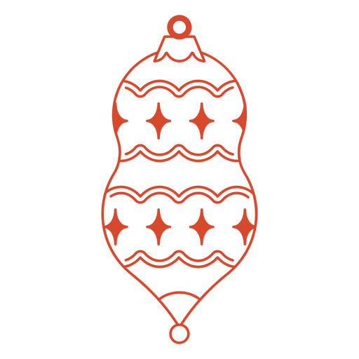 Weihnachtsstrich rot deko PNG-Design