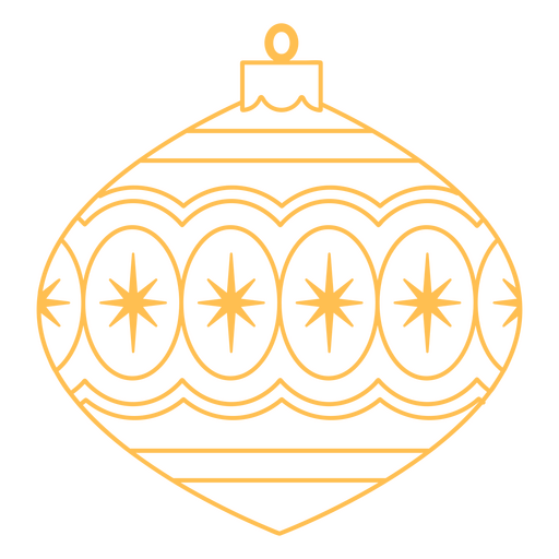 Gelbe Dekoration des Weihnachtsanschlags PNG-Design