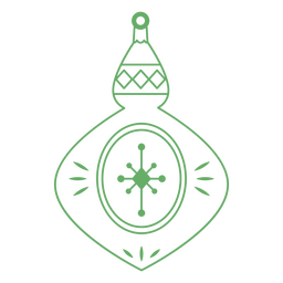 Deco verde de curso de natal Desenho PNG