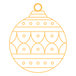 Deco dourado de curso de natal Desenho PNG