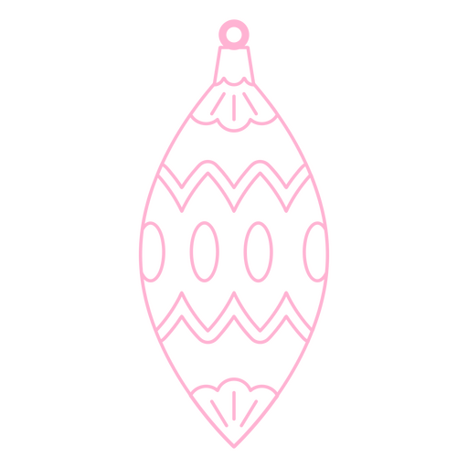 Christmas stroke pink decoration PNG Design