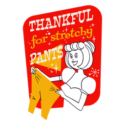Thanksgiving funny vintage badge PNG Design Transparent PNG