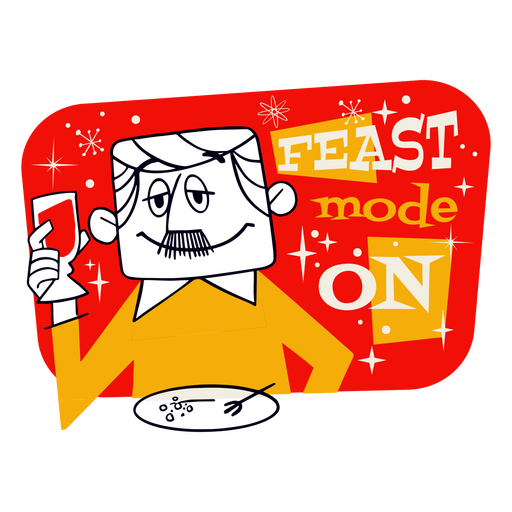 Holiday feast badge PNG Design