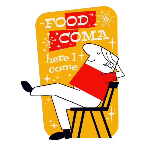 Distintivo vintage de comida de ação de Graças Desenho PNG