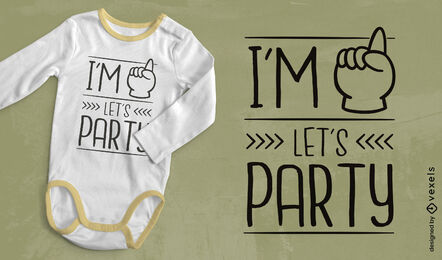 1 Jahr altes Zitat-T-Shirt-Design