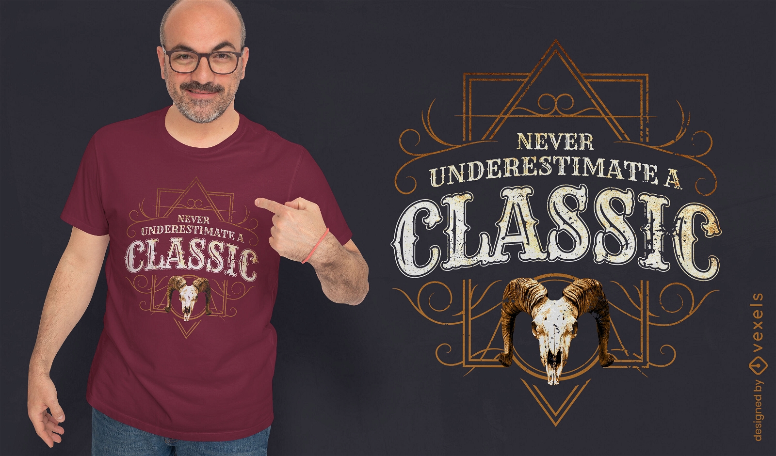 Never underestimate a classic t-shirt design