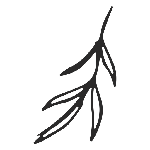 Abbildungen von Zweigen und Blättern PNG-Design