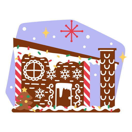 Holiday-themed house PNG Design
