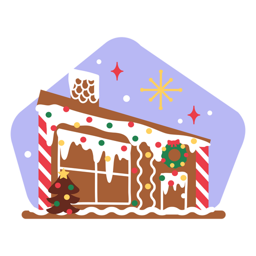 casa decorada para férias Desenho PNG