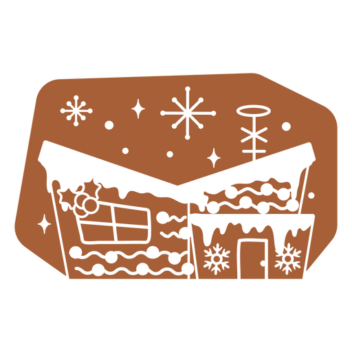 Casas decoradas com decoração natalina em abundância Desenho PNG