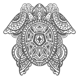 Eye-catching mandalas with hidden animal symbols PNG Design