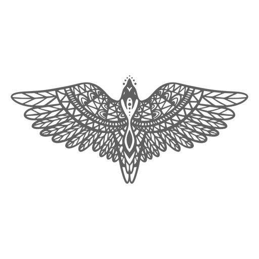 Águila mandala animales Diseño PNG